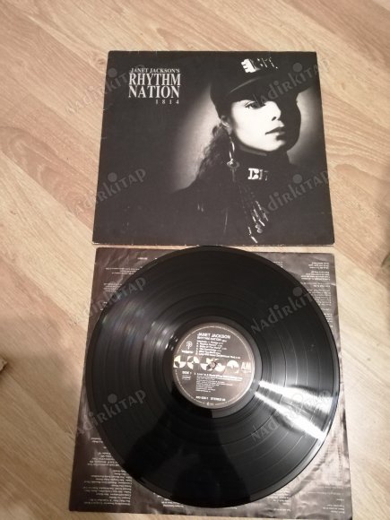 JANET JACKSON - RHYTHM NATION 1814-  1980 ALMANYA BASIM LP ALBÜM - 33 LÜK PLAK