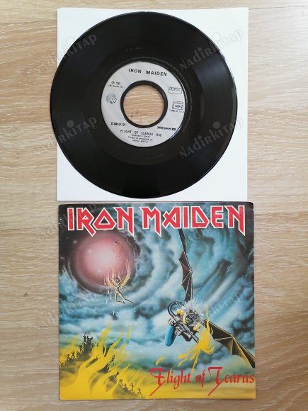 IRON MAIDEN - FLIGHT OF ICARUS  / I’VE GOT THE FIRE - 1983 FRANSA  BASIM  45 LİK PLAK