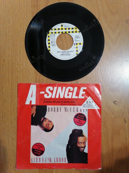 BOBBY MC FERRIN - DON’T WORRY BE HAPPY -  1988 ALMANYA BASIM 45 LİK PLAK