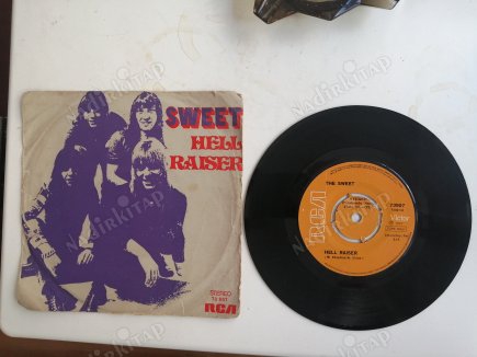 SWEET - HELL RAISER / BURNING- 1973 TÜRKİYE BASIM 45 LİK PLAK