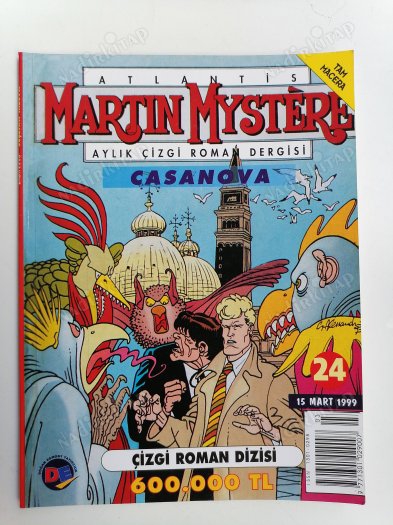 ATLANTİS / MARTIN MYSTERE - Aylık Çizgi Roman Dergisi -  SAYI: 24 - CASANOVA  ( TAM MACERA )