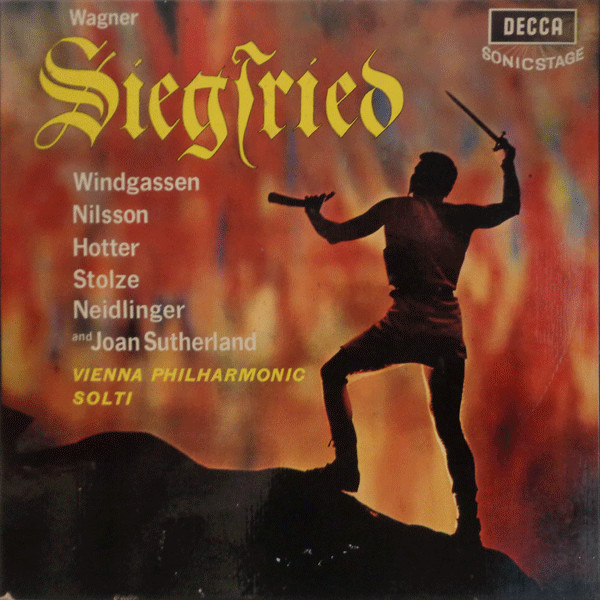 Wagner  - Vienna Philharmonic , Solti  – Siegfried -1963 İngiltere Basım 33 Lük 5xLP Box Set 2. el