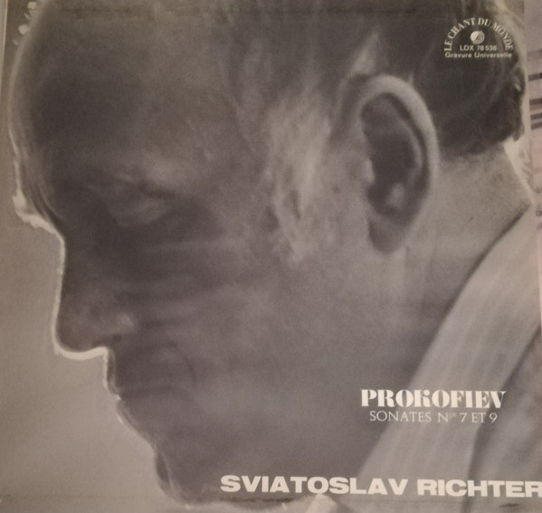 Prokofiev - Sviatoslav Richter – Sonates 7 Et 9 - Fransa Basım 33 Lük LP  Plak