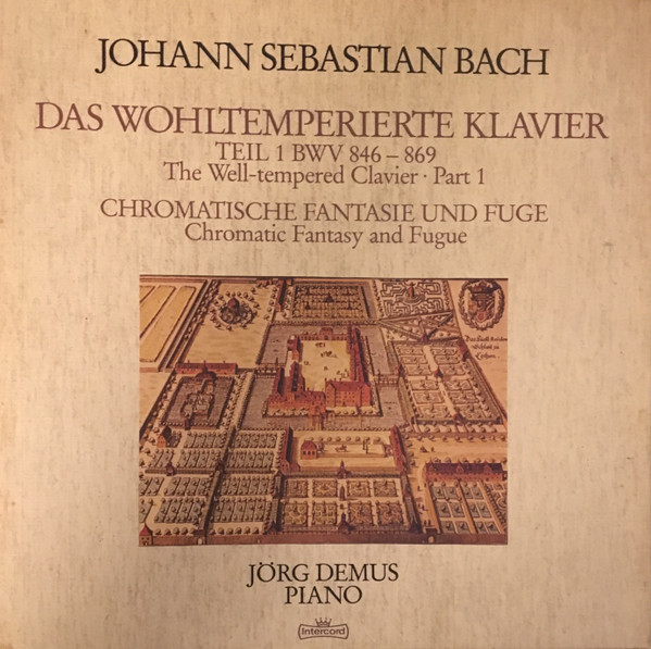 Bach-Jörg Demus Das Wohltemperierte Klavier Teil1 BWV 846-869 -1982 Almanya Basım 3xLP Boxset 2. el