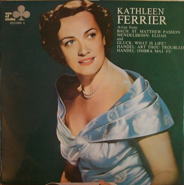 Kathleen Ferrier – A Recital Of Arias -  1968 İngiltere Basım 33 Lük LP  Plak Albüm