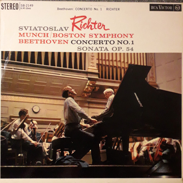 Richter, Munch / Beethoven – Concerto No. 1 / Sonata Op. 54 - 1961 İngiltere Basım 33 Lük LP Plak