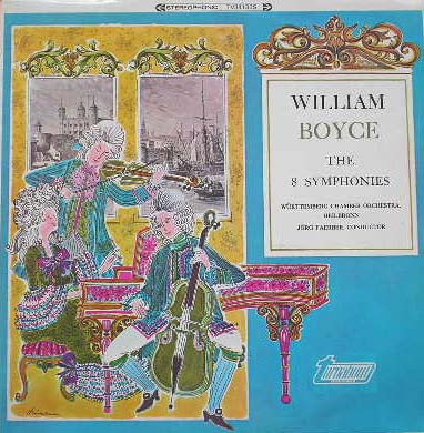 William Boyce – The 8 Symphonies - 1968 İngiltere Basım 33 Lük LP Plak