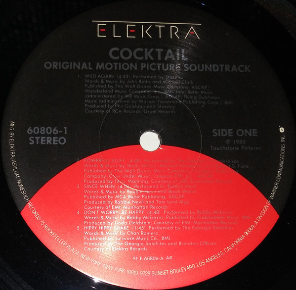 COCKTAIL - Original Motion Picture Soundtrack - 1988 USA Basım - 33 lük LP Plak