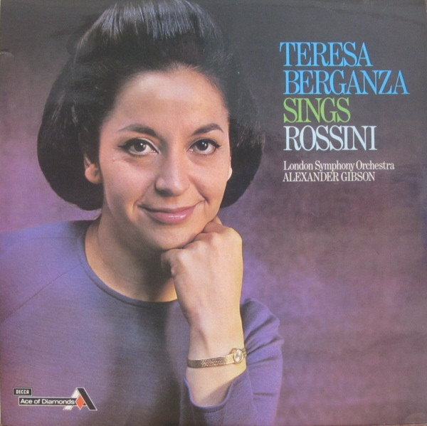 Teresa Berganza  / Sings Rossini  -  İngiltere Basım 33 Lük LP  Plak Albüm