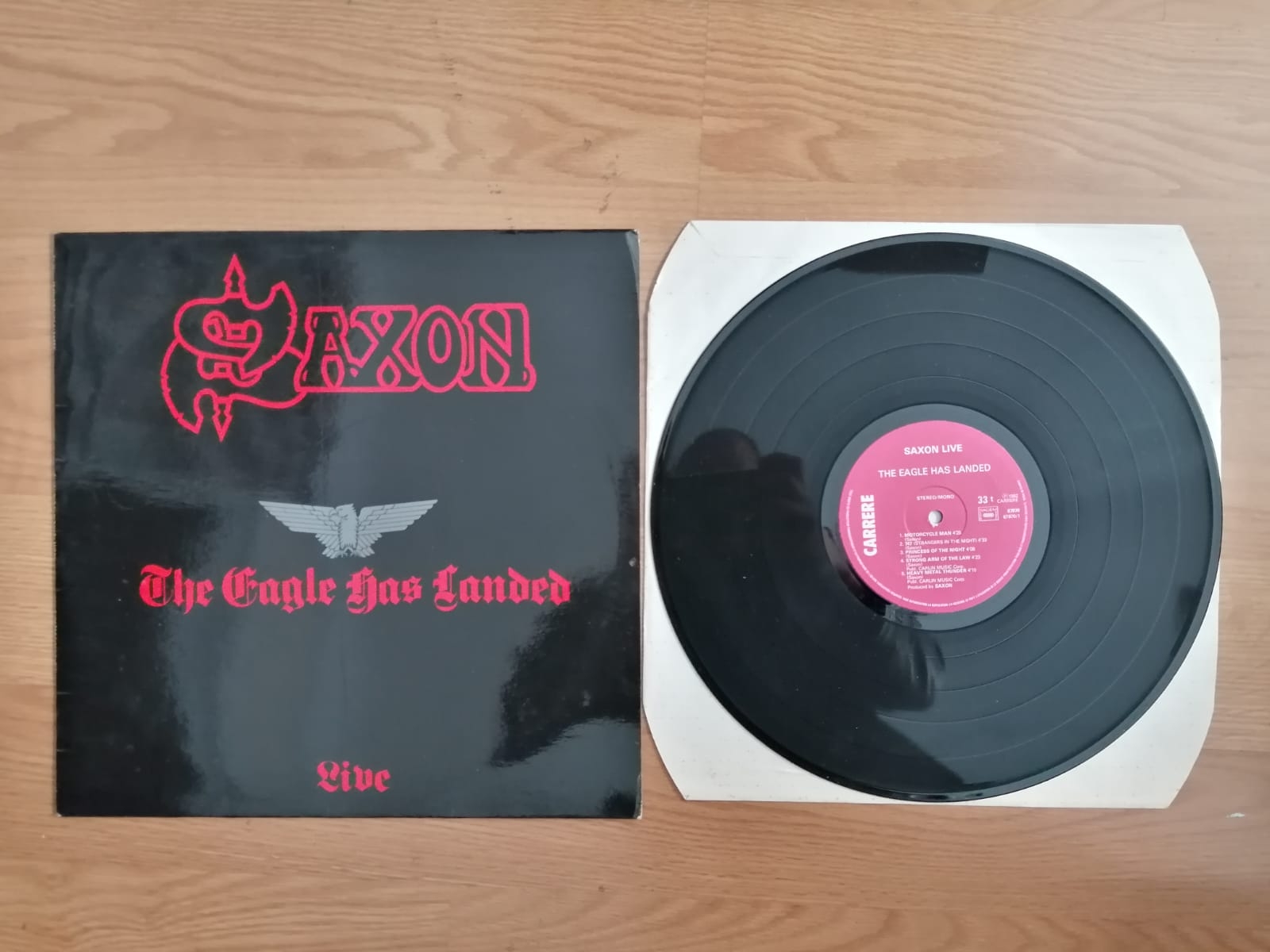 SAXON - THE EAGLE HAS LANDED (LIVE) -1982 FRANSA BASIM LP ALBÜM