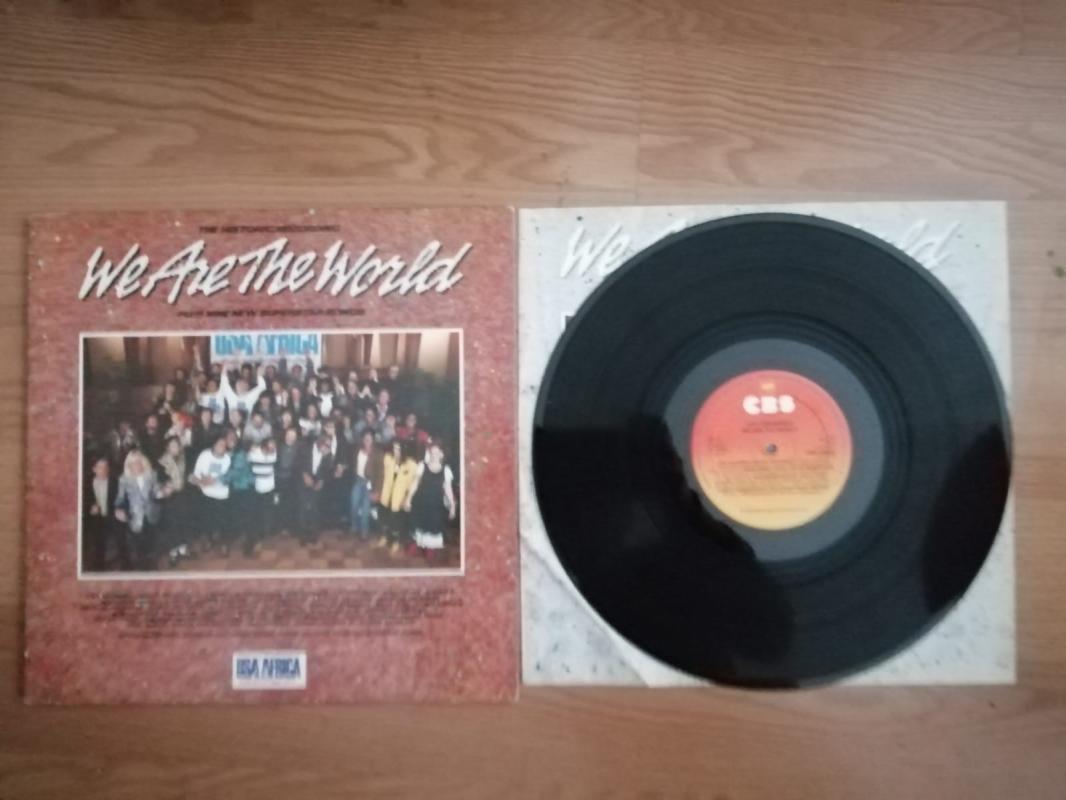 USA FOR AFRICA - WE ARE THE WORLD - 1985 HOLLANDA BASIM LP ALBÜM 33 LÜK PLAK