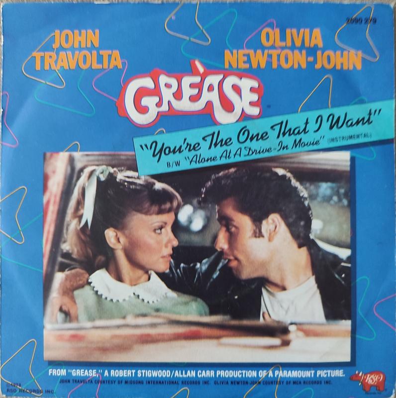  YOU’RE THE ONE THAT I WANT - JOHN TRAVOLTA/O. NEWTON JOHN 45 LİK PLAK 1978 FRANSA BASIM 2. EL