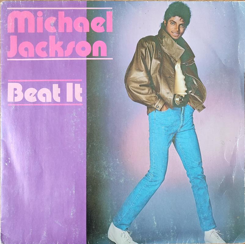 MICHAEL JACKSON - BEAT IT - 1982 HOLLANDA BASIM 45 LİK PLAK 2. EL