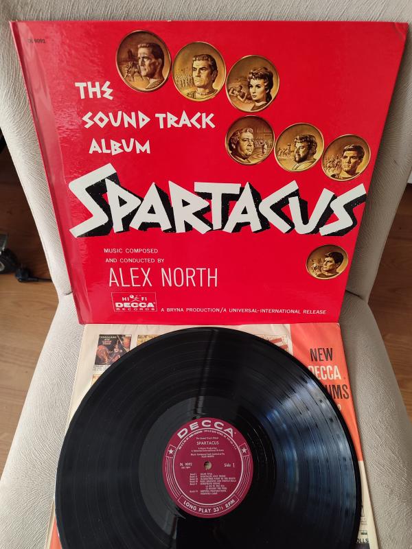 SPARTACUS - Alex North - Soundtrack - 1960 USA Basım LP Plak - Temiz 2. el