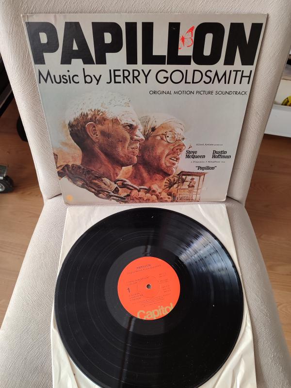 PAPILLON - Jerry Goldsmith - Soundtrack - 1973 USA  Basım LP Plak 2. el