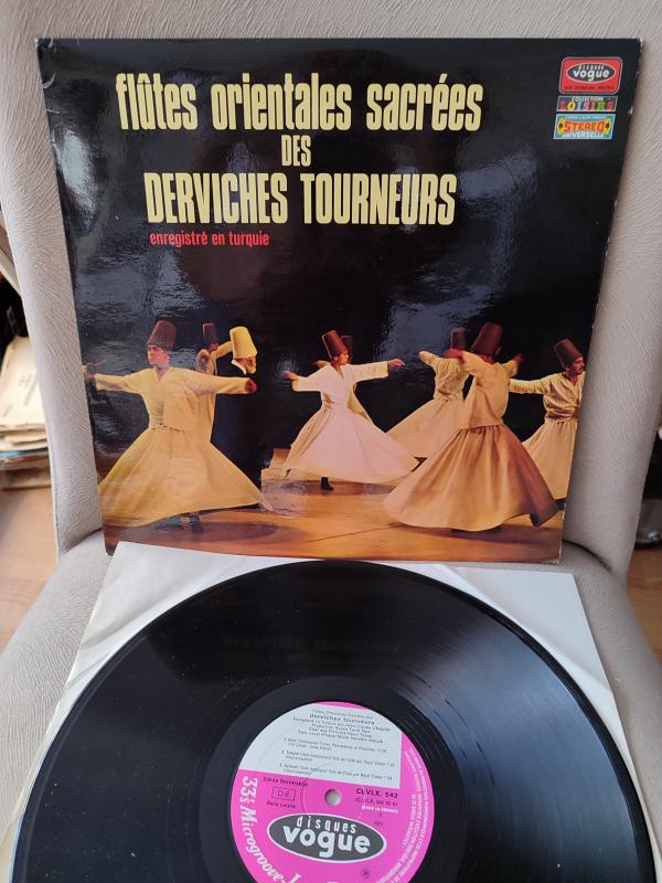 Flutes Orientales Sacrées Des DERVICHES TOURNEURS - 1971 Fransa Basım Nadir 33lük LP Albüm 2. EL