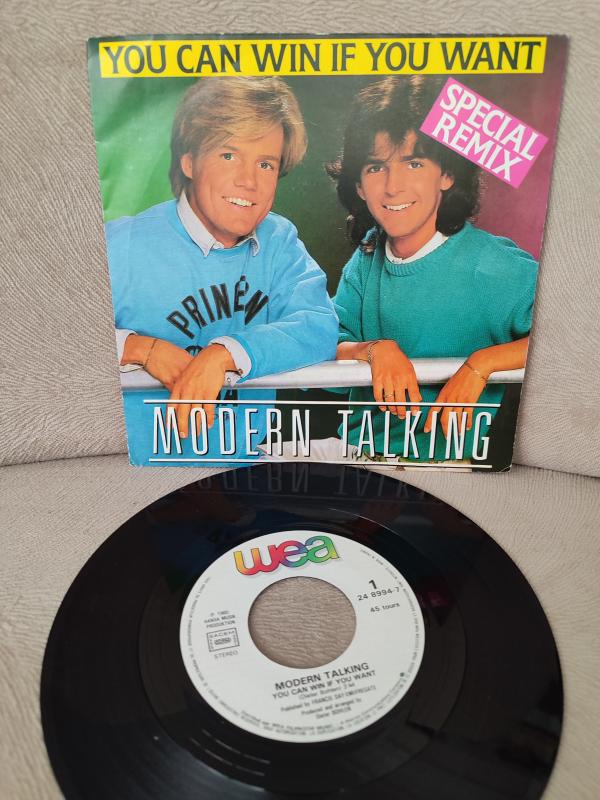 MODERN TALKING - You Can Win If You Want - 1985 Fransa Basım 45lik Plak 2. el