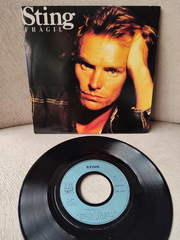 STING - Fragil ( Portekizce ) / Mariposa Libre - 1989 Fransa Basım Nadir 45 lik Plak 2. el