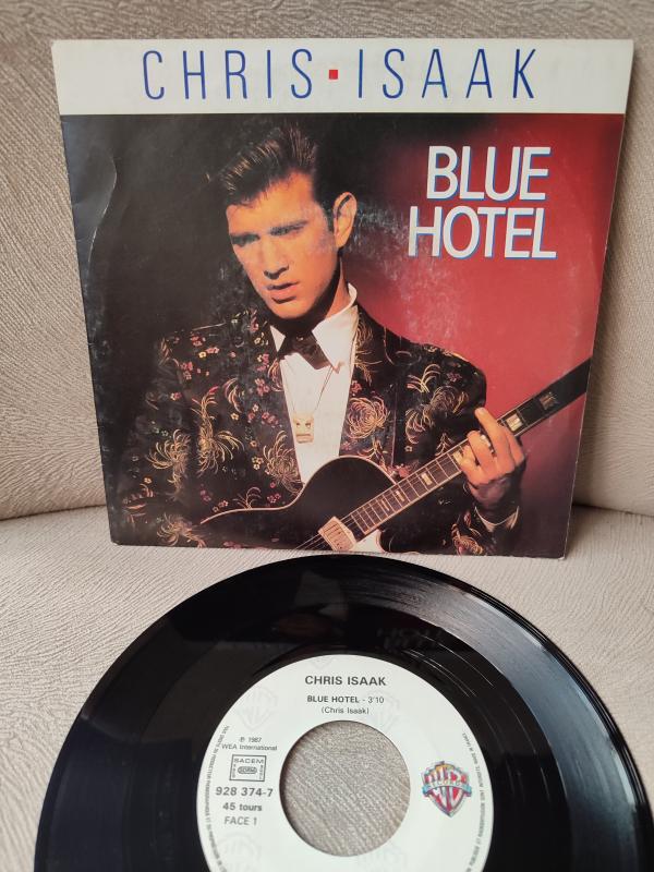 CHRIS ISAAK - Blue Hotel - 1987 Fransa Basım Nadir 45 lik Plak 2. el