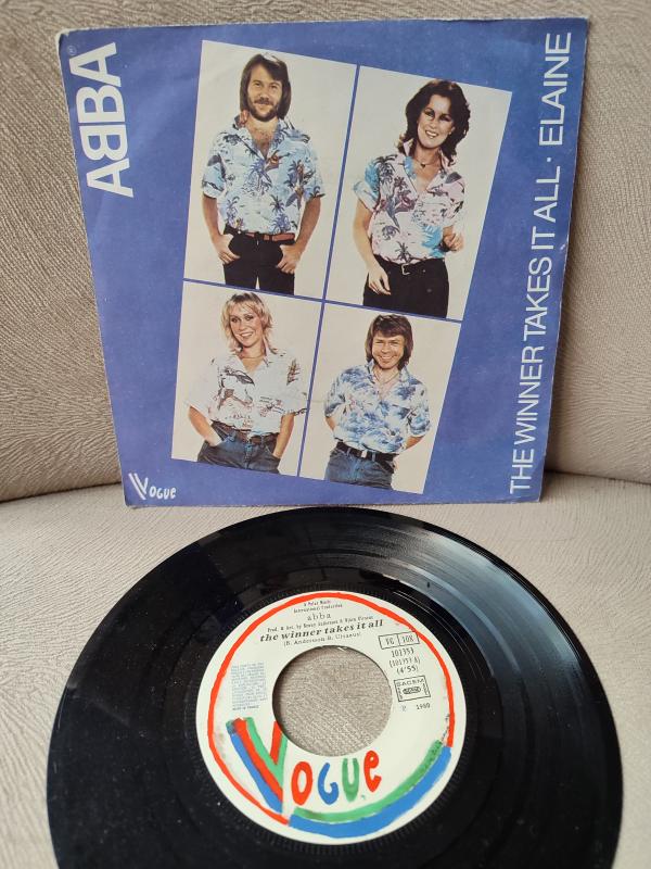 ABBA - Winner Takes It All - 1980 Fransa Basım 45 lik Plak 2. el