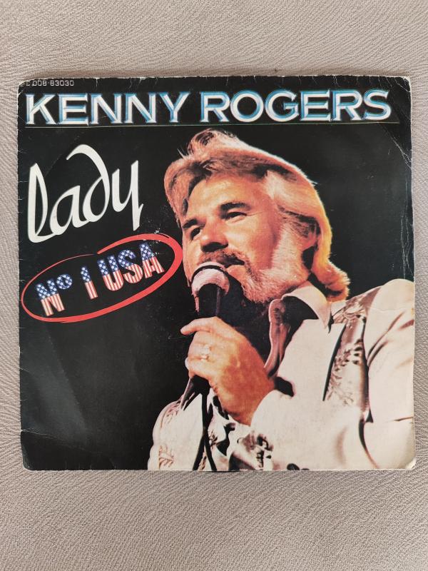 KENNY ROGERS - LADY - 1980  FRANSA BASIM 45 LİK PLAK