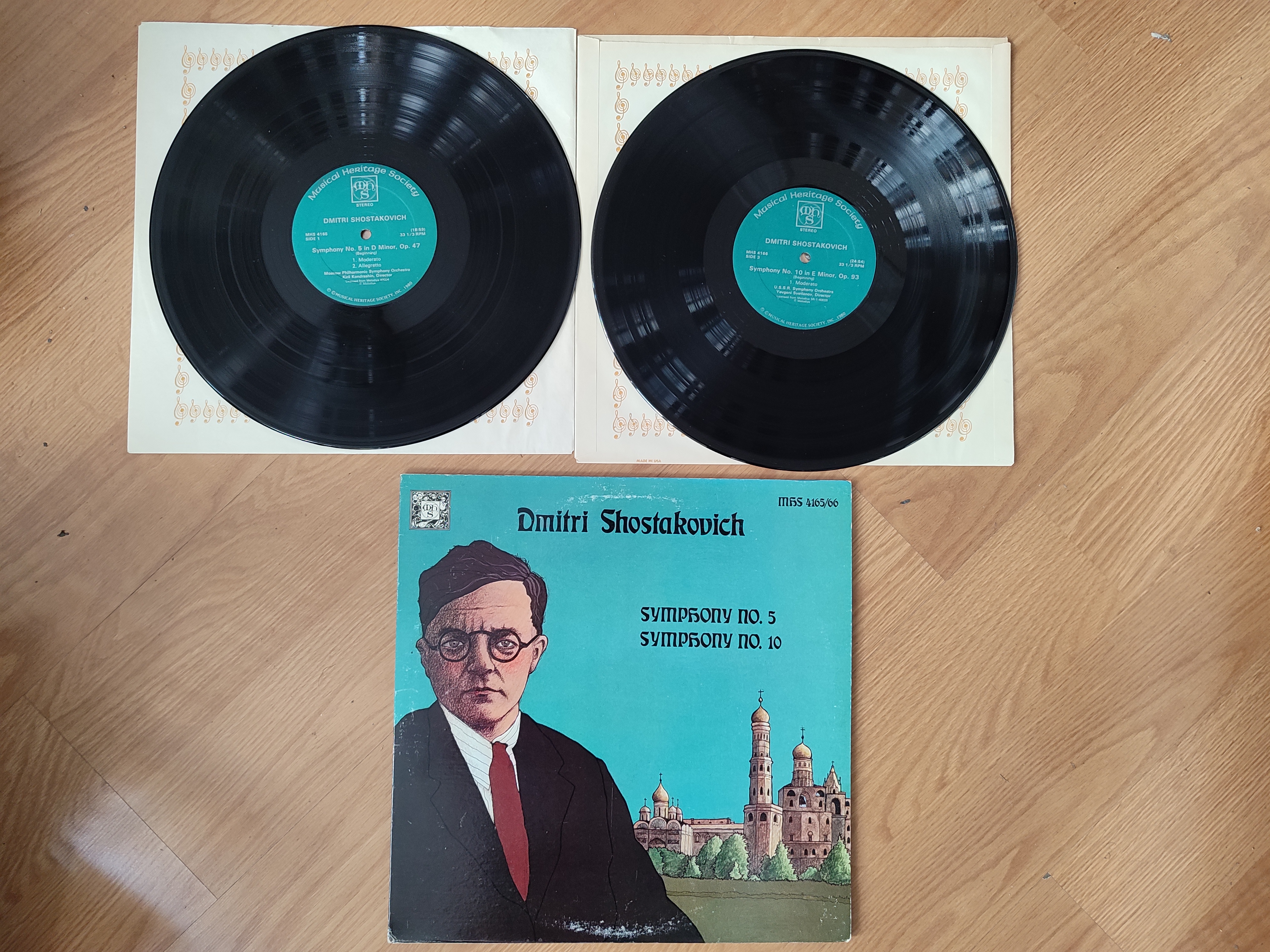 Dmitri SHOSTAKOVICH - Symphony No.5 / Symphony No.10 - 1980 USA  Basım - Double LP Plak Albüm 2. EL