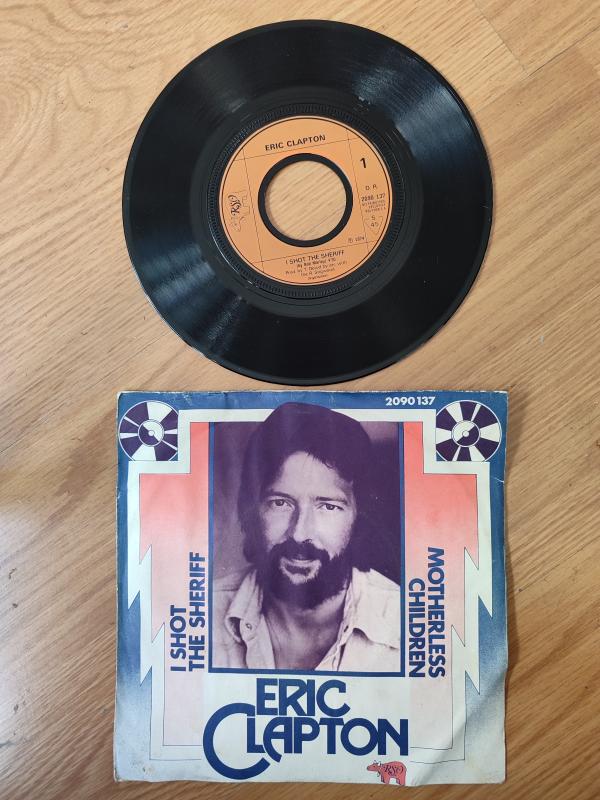 ERIC CLAPTON - I Shot The Sheriff - 1974 Fransa Basım 45lik Plak 2. EL