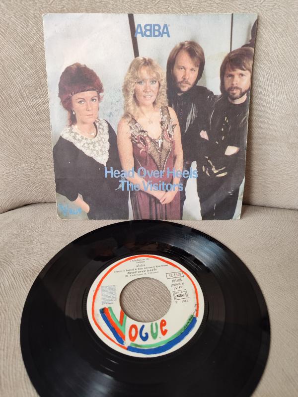 ABBA - Head Over Heels / Visitors  1982 Fransa Basım 45 LİK PLAK 2. el