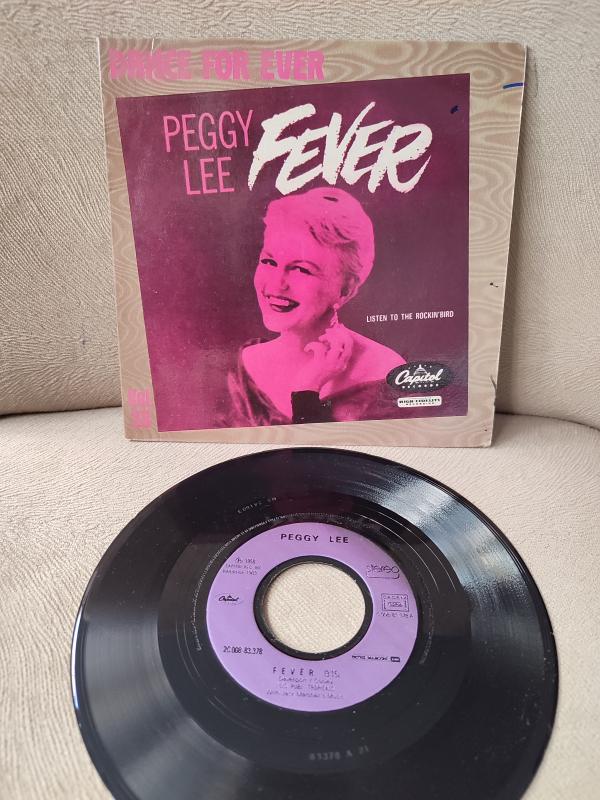 PEGGY LEE - FEVER - 1983 FRANSA BASIM  NADİR 45 LİK PLAK 2. EL