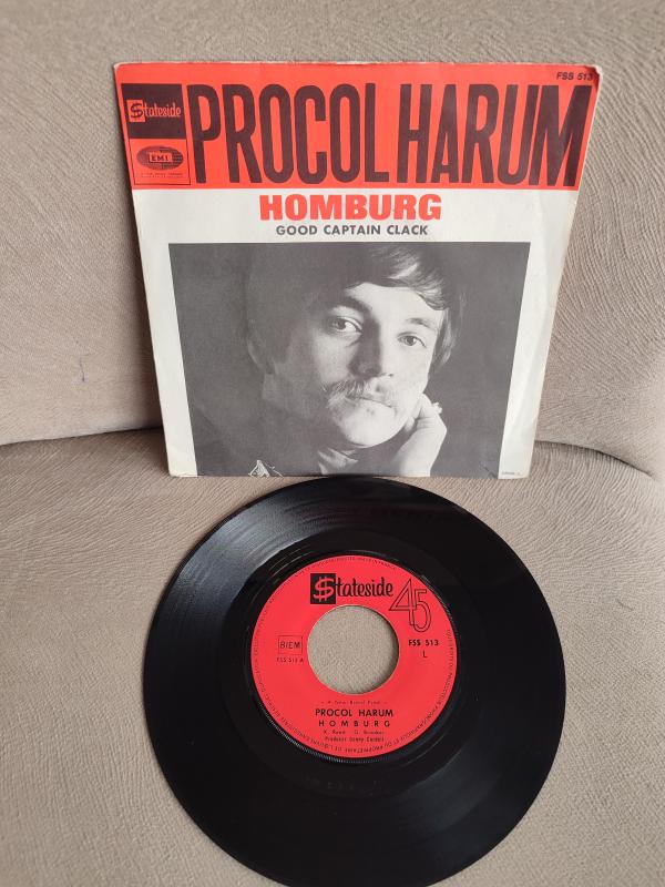 PROCOL HARUM - Homburg / Good Captain Black - 1967 Fransa Basım 45lik Plak 2. el