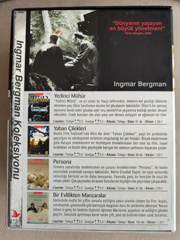 INGMAR BERGMAN KOLEKSİYONU*4 DVD - 7. Mühür/Yaban Çilekleri/Persona/Bir Evlilikten Manzaralar 2.EL