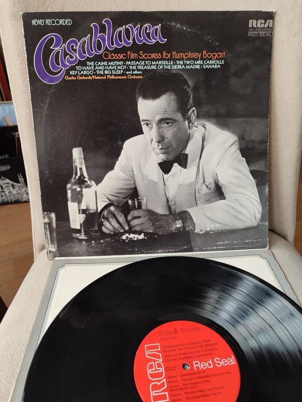 Casablanca - Classic Film Scores For Humphrey Bogart -  1974 USA Basım 33 lük LP Plak 2.el