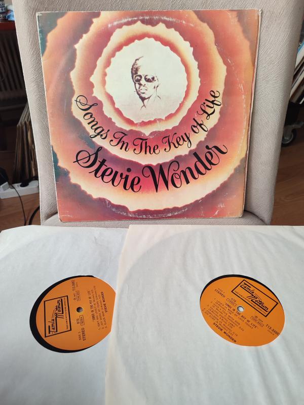 STEVIE WONDER - SONGS IN THE KEY OF LIFE 1976 TÜRKİYE BASIM -Double 33lük Plak 2.el