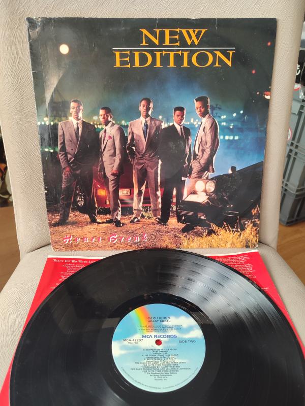 NEW EDITION - Heart Break - 1988 USA Basım  Albüm - 33 lük LP Plak 2.EL