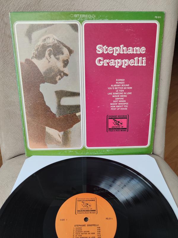 STEPHANE GRAPPELLI - Stephane Grappelli - 1976 USA Basım Albüm - 33 lük LP Plak 2.el