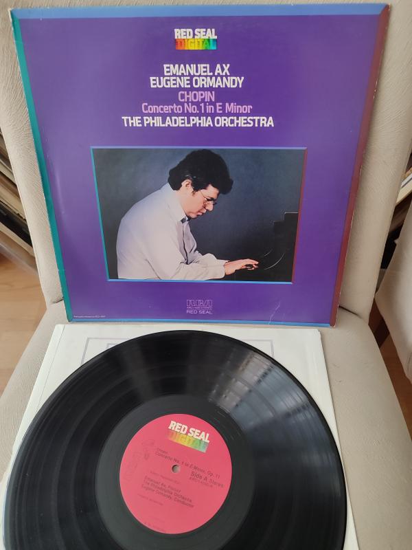 CHOPIN - Emanuel Ax/Eugene Ormandy ‎- Concerto No.1 in E Minor, Op. 11 1972 USA  Basım LP Plak 2.EL