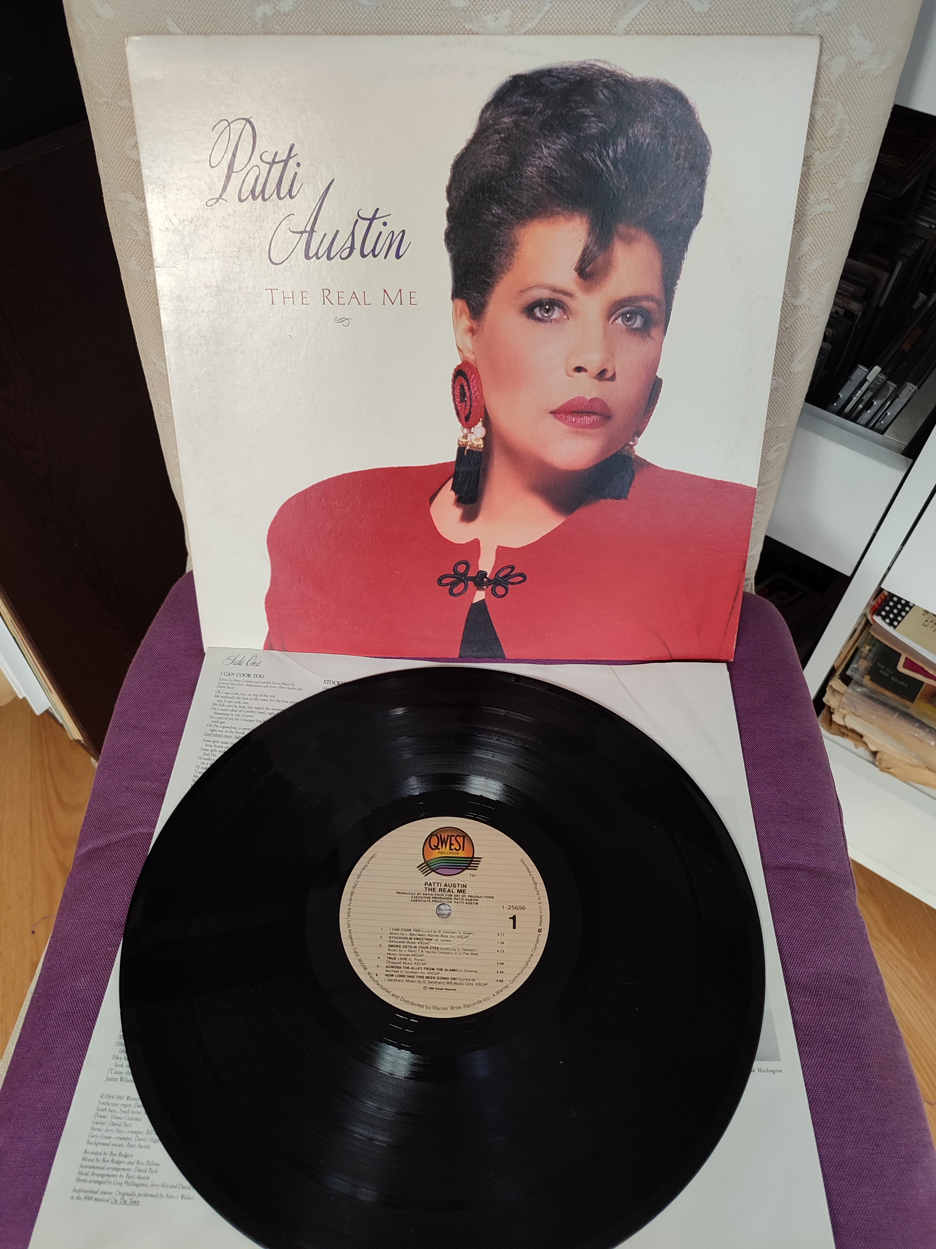 PATTI AUSTIN - The Real Me - 1988 USA  Basım LP Plak * JAZZ / FUNK / SOUL 2.EL