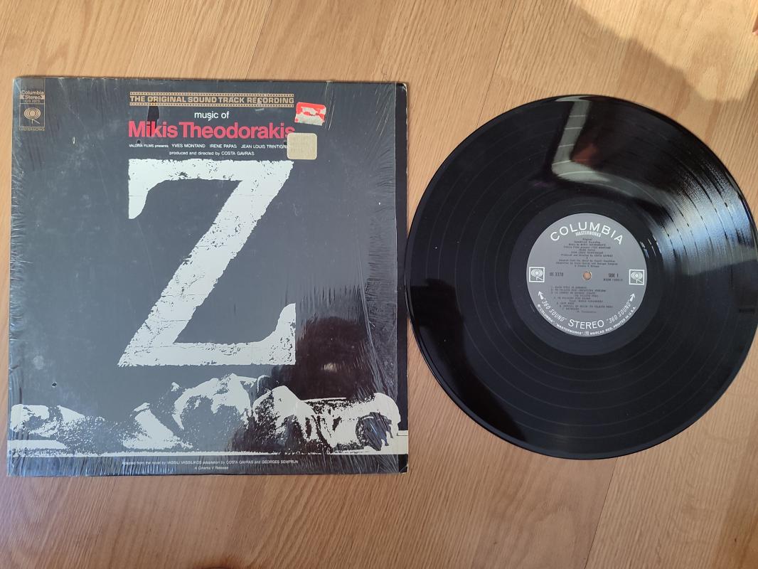 MIKIS THEODORAKIS - Z - ORIGINAL SOUNDTRACK  1969 USA BASIM LP ALBÜM 33 LÜK PLAK