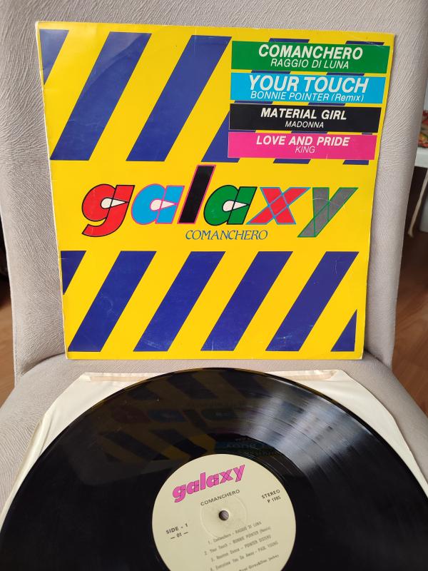 GALAXY COMANCHERO - 1985 Türkiye Basım LP Plak  (Comanchero Material Girl  bu albümde ) 2.el