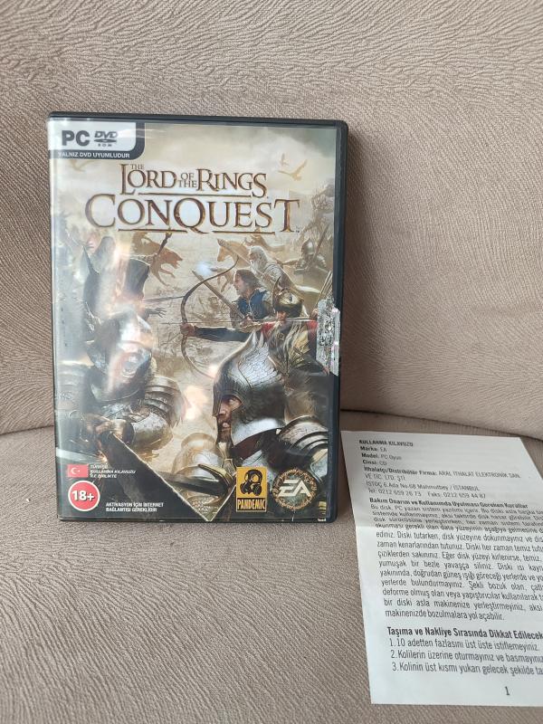 THE LORD OF THE RINGS - CONQUEST - PC DVD Oyun - Özel Kutusunda Türkçe Kullanma Kılavuzu 2.el