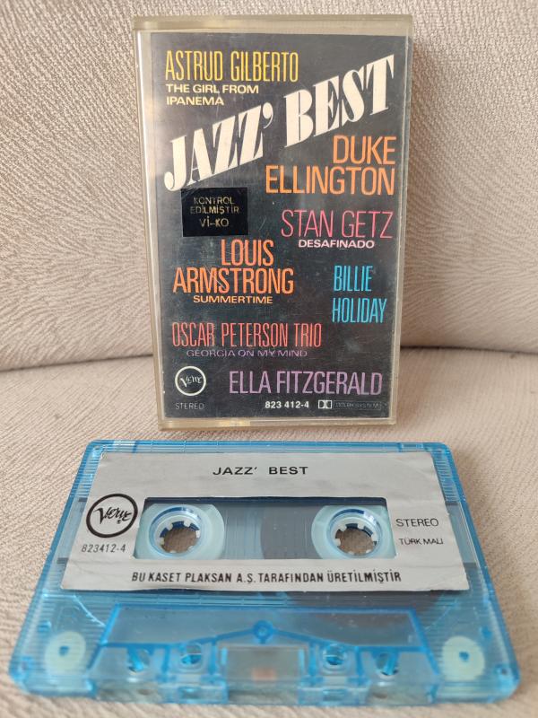 JAZZ’ BEST  ( Ella , Armstrong , Billie Holiday vs. ) - Dönem Türkiye Basım Kaset Albüm 2.EL