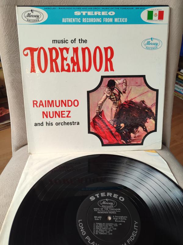 Raimundo Nunez And His Orchestra ‎– Music Of The Toreador - 1961 USA Basım 33 lük Plak 2.el