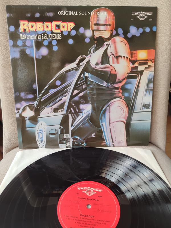 ROBOCOP - Soundtrack Albüm - Basil Poledouris - 1987 Almanya Basım Nadir Plak - 33lük - 2.el