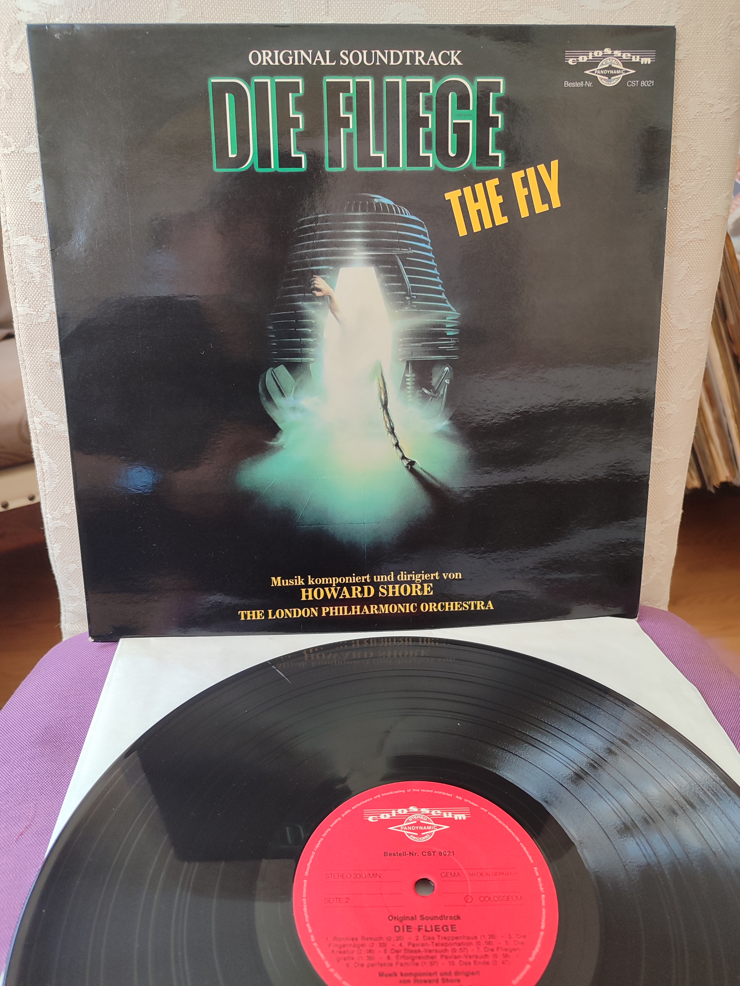 DIE FLIEGE / THE FLY / SİNEK - 1986 Hollanda Basım Soundtrack LP Plak - 33lük 2.el