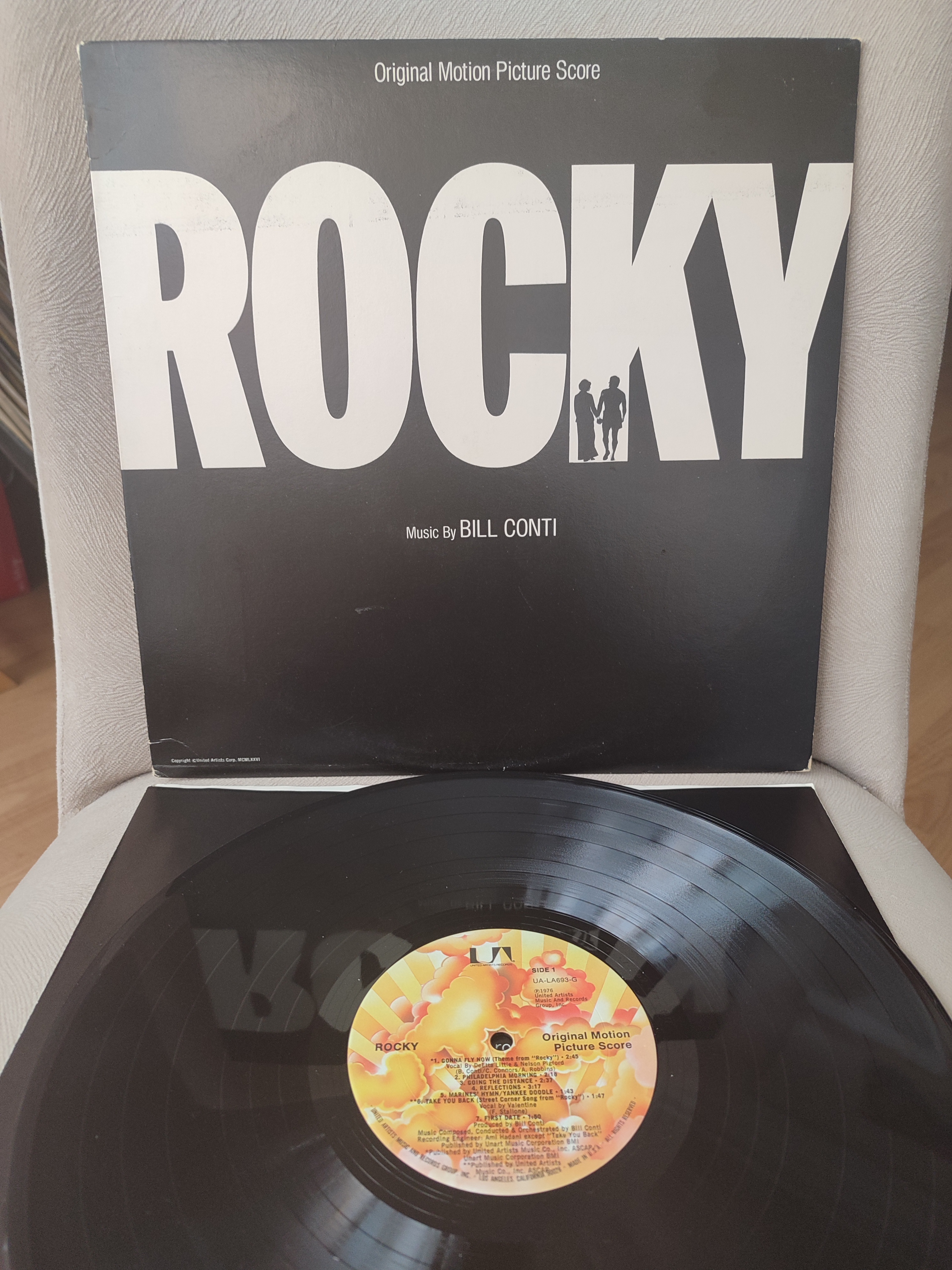 ROCKY - Soundtrack / Bill Conti - 1976 USA  Basım - 33 lük LP Plak Albüm