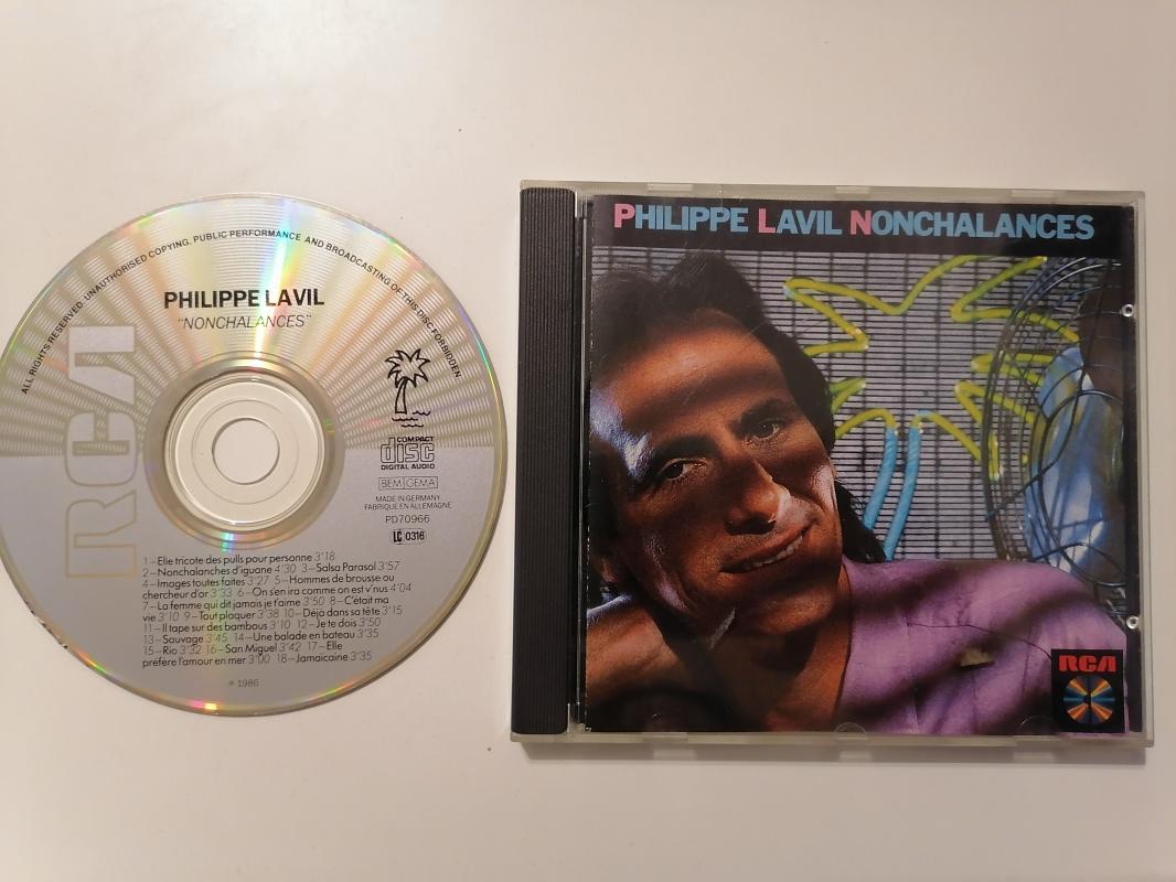 PHILIPPE LAVIL - NONCHALANCES - 1986 ALMANYA BASIM - CD ALBÜM