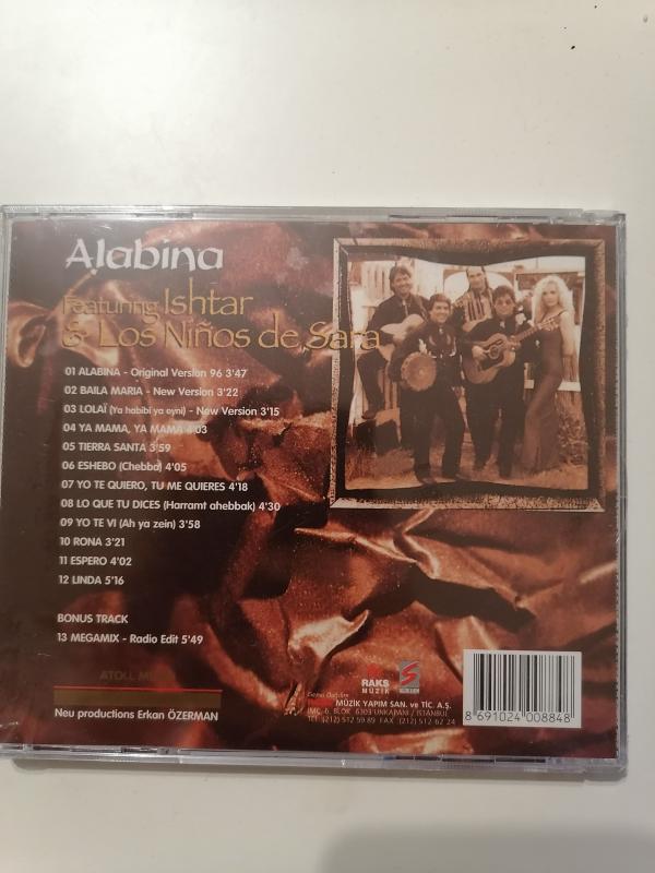 ALABINA  - THE ALBUM - FEATURING ISHTAR & LOS NINOS DE SARA -  TÜRKİYE BASIM -   CD ALBÜM - SARI BANDROLLÜ - AMBALAJI AÇILMAMIŞ