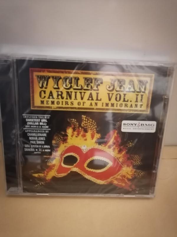 WYCLEF JEAN  CARNIVAL VOL 2 - MEMOIRS OF AN IMMIGRANT - 2007 AVRUPA BASIM - CD ALBÜM - AÇILMAMIŞ AMBALAJINDA