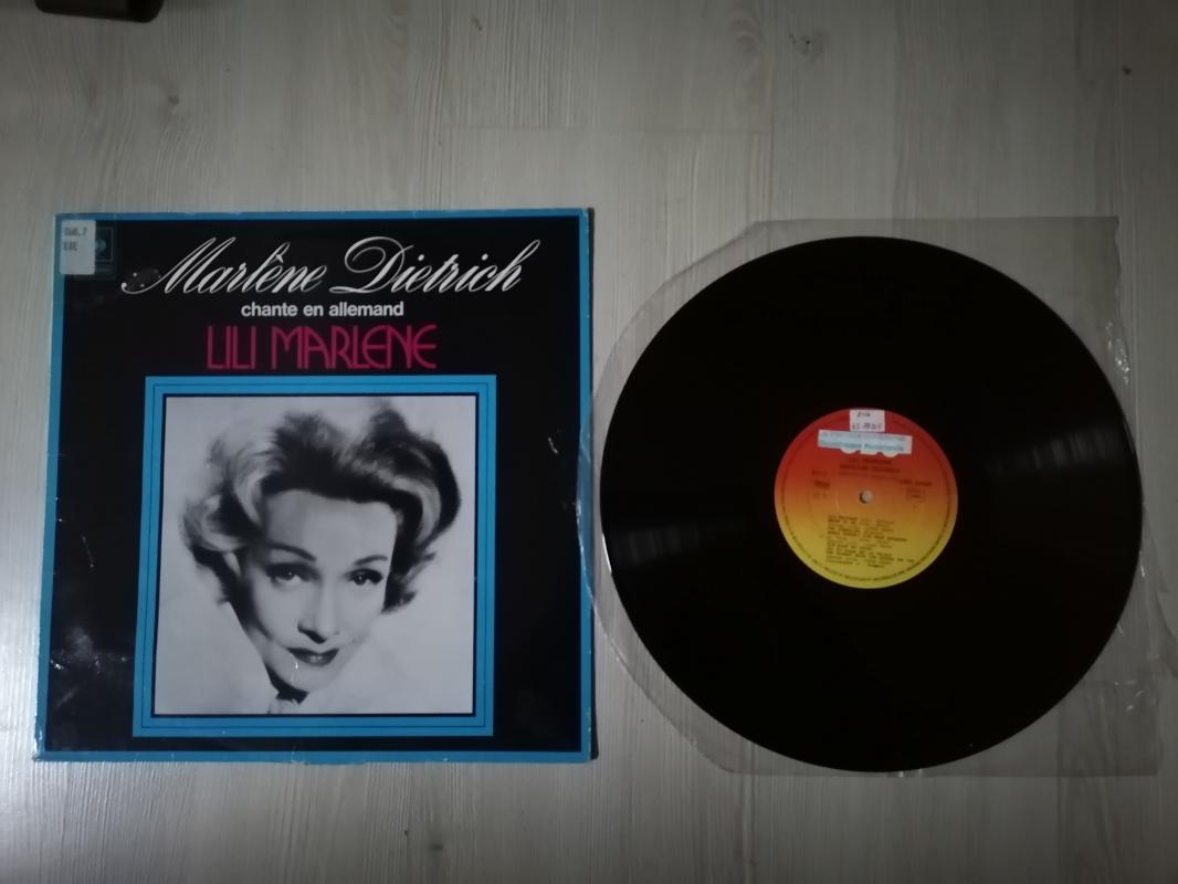 MARLENE DIETRICH - LILI MARLENE  - FRANSA DÖNEM  BASIM LP ALBÜM - 33 LÜK PLAK