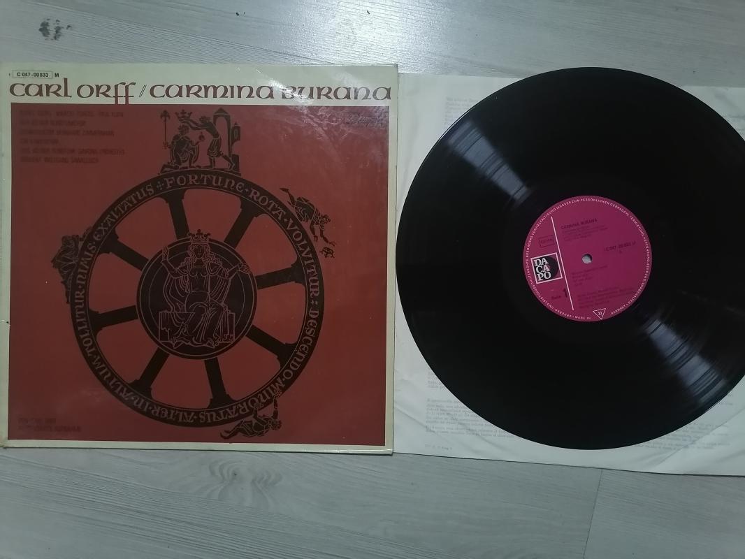 CARMINA BURANA - CARL ORFF - KOHL RUNDFUNK SENFONI ORKESTRASI - ALMANYA DÖNEM BASIM 33 LÜK LP ALBÜM